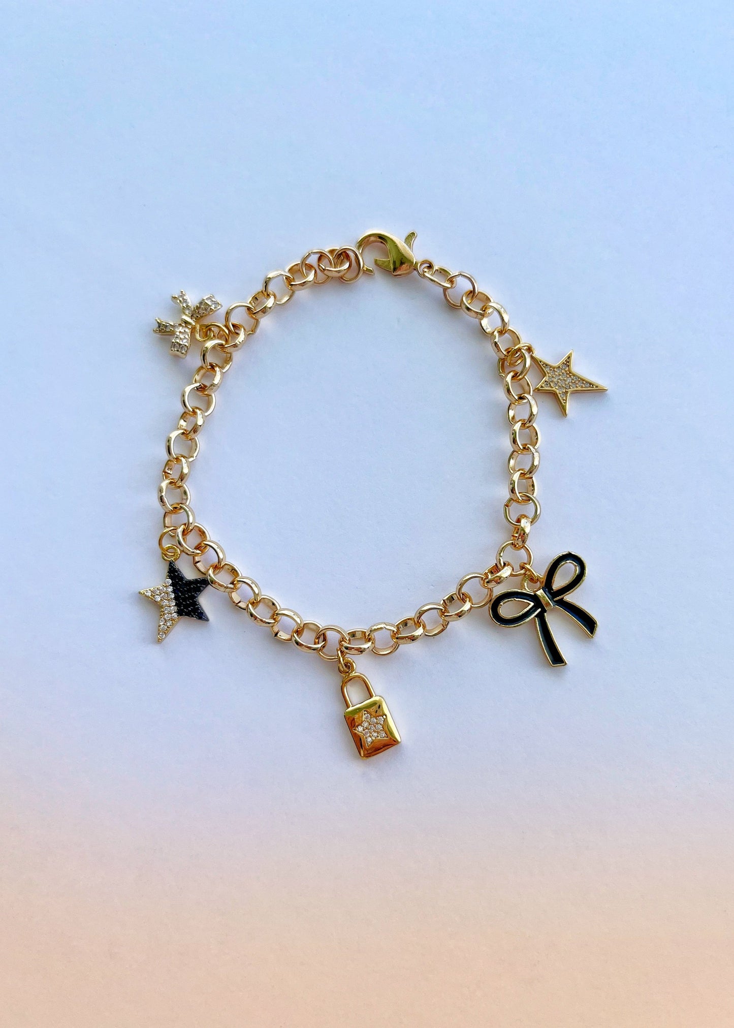 CUSTOMISABLE CHARM BRACELET (GOLD)