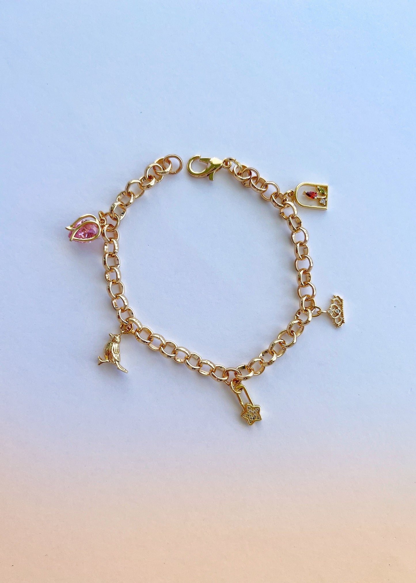 CUSTOMISABLE CHARM BRACELET (GOLD)