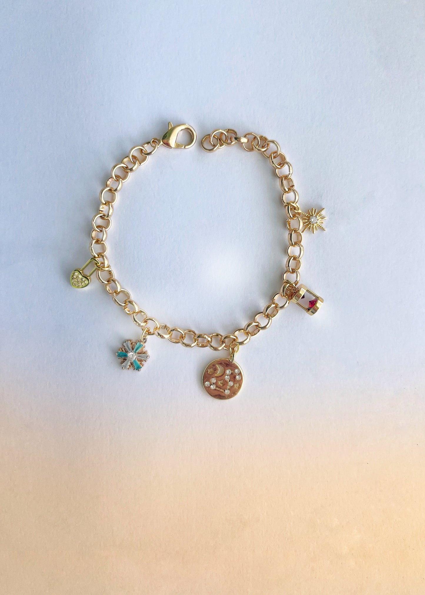 CUSTOMISABLE CHARM BRACELET (GOLD)