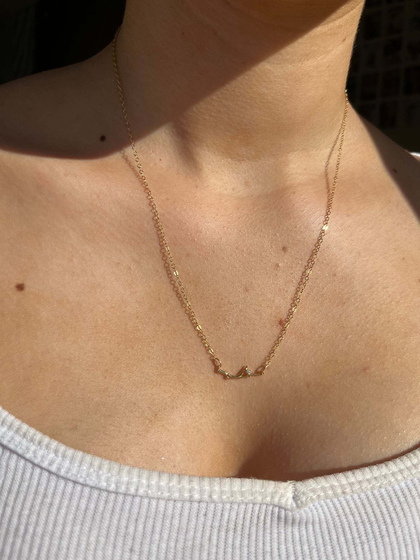 AUGUST NECKLACE (14K GOLD FILLED)