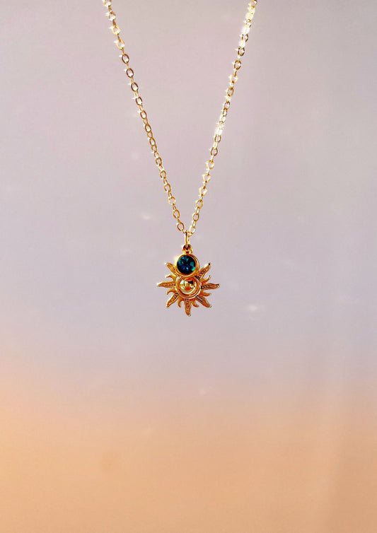 YOU ARE THE SUN INSPIRED NECKLACE (GOLD STAINLESS STEEL)