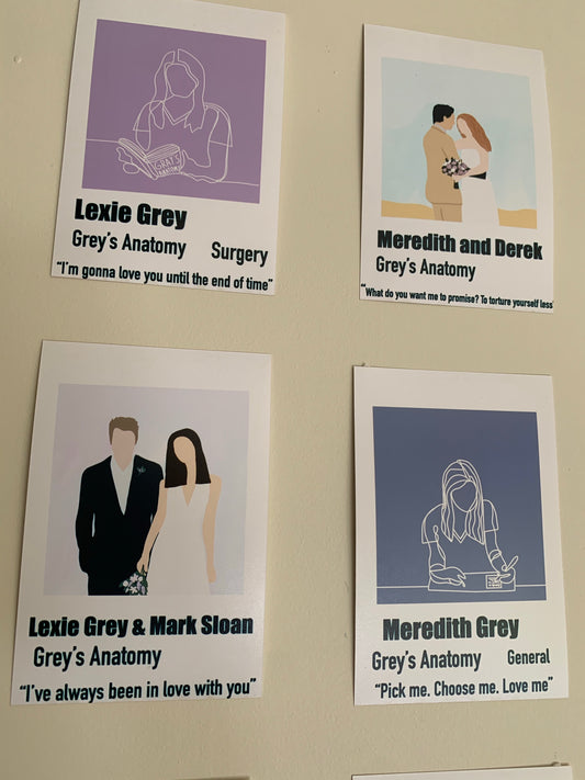 GREY'S ANATOMY INSPIRED POLAROID SET