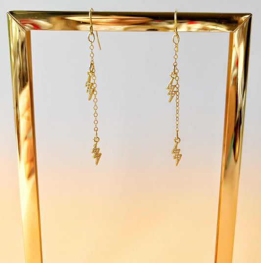 STELLA DROP EARRING (18K GOLD PLATED)