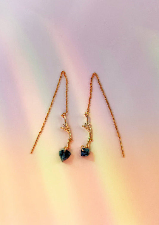 FOLKLORE INSPIRED MINI EAR THREADERS (18K GOLD PLATED)